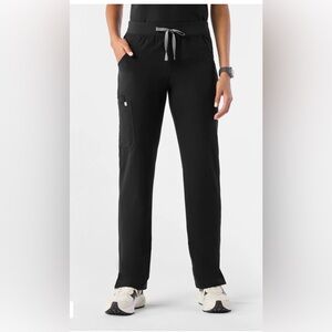 Figs “Kade Cargo” Scrub Pant in Black